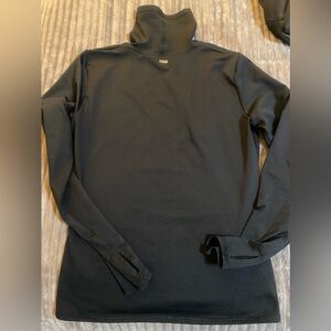 Turtleneck Black Women’s Size Large Warm Cozy Compression Athletic